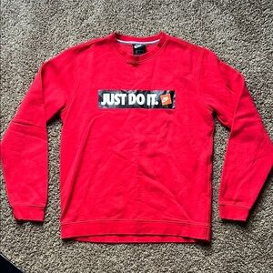 Nike Red 'Just Do It' Sweatshirt